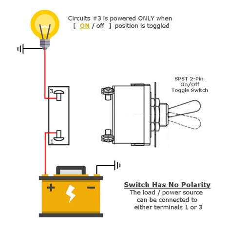 12 volt single pole toggle switch wiring diagram 